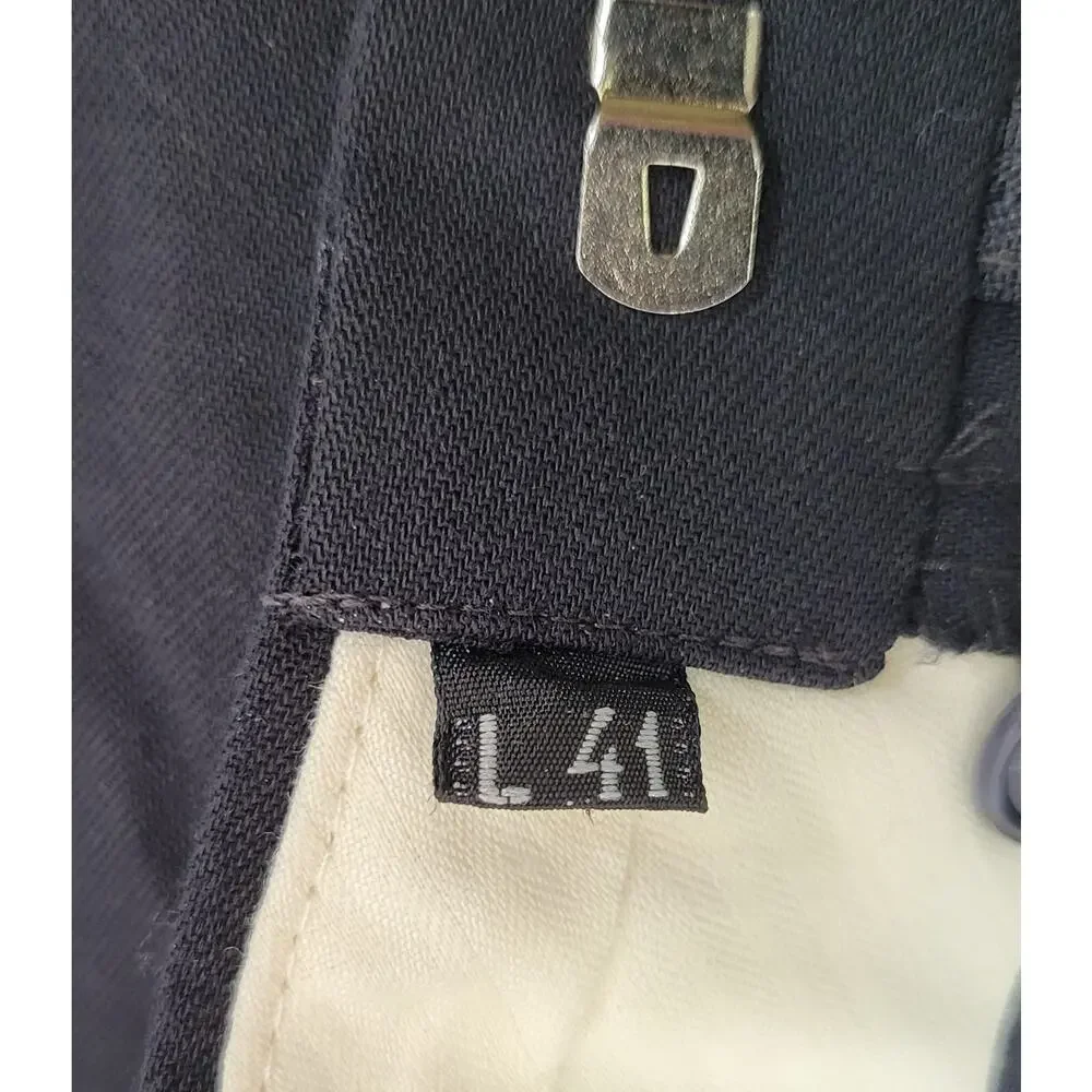 CB) Bill Blass Menswear Men's Suit Pants Black Pleated Trousers 34.5